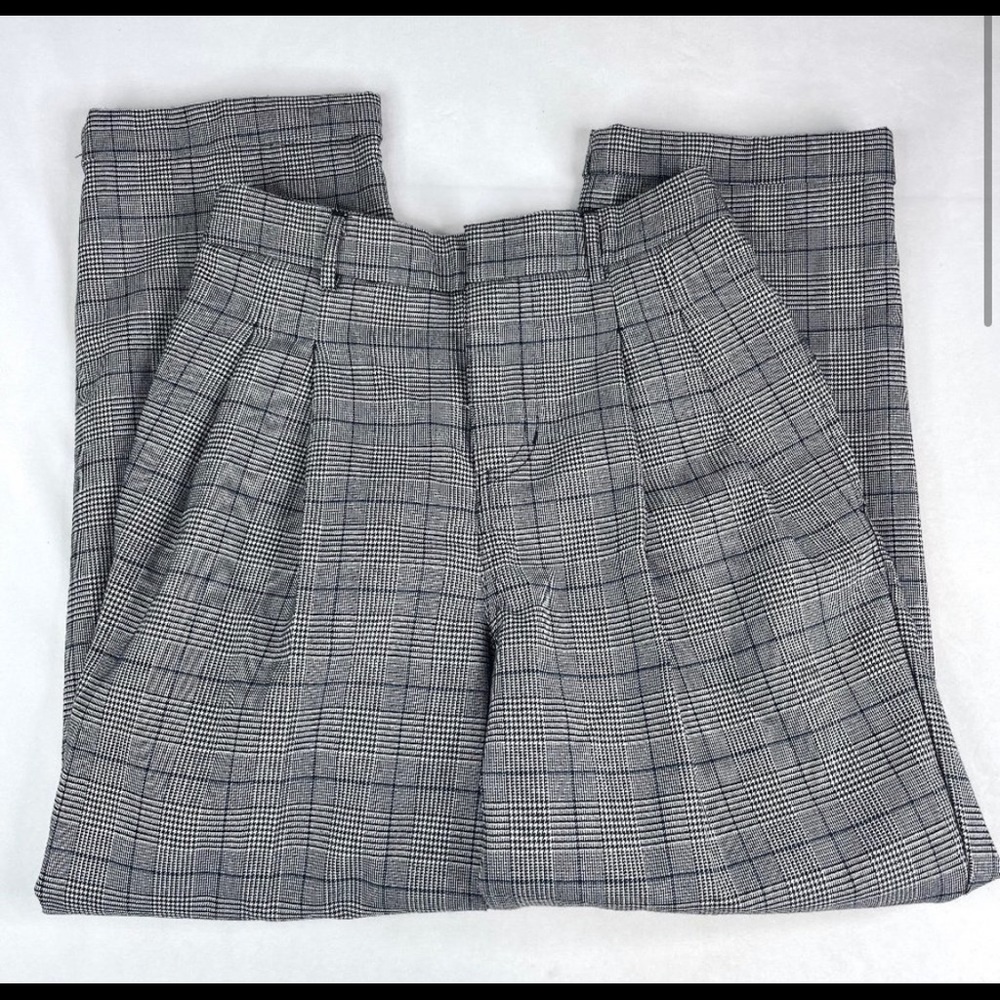 Wild Fable Plaid High Waisted Pleated Front Trouser Pants XS